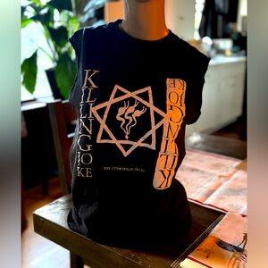 Killing Joke band tshirt - SMALL MENS cut- off sleeves